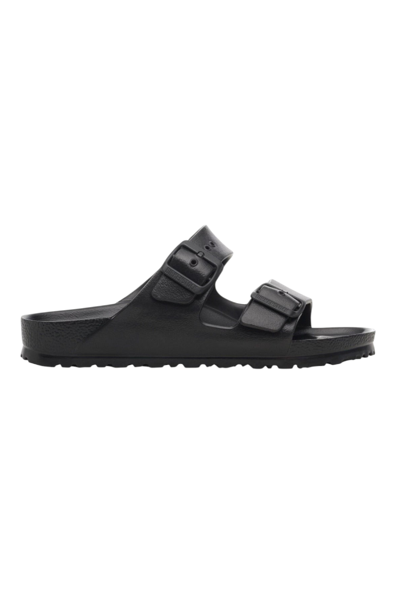 Sporline Birkenstock Arizona Eva siyah kadın terlik, iki bantlı ve ayarlanabilir tokalı tasarım