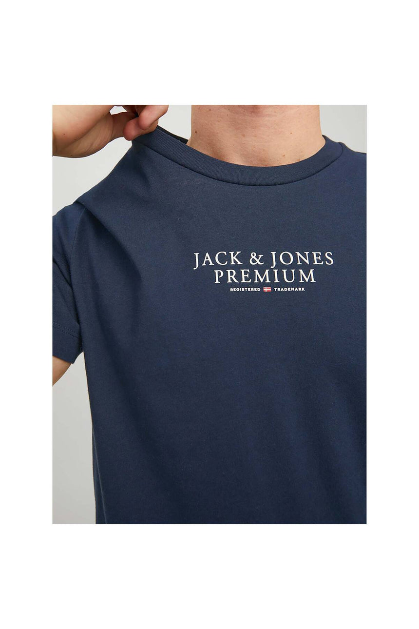 JACK&JONES JPRBLUARCHIE SS TEE CREW NECK NOOS 12217167 - Koyu Lacivert