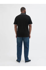 JACK&JONES PLUS JJEPAULOS POLO SS NOOS PLS 12143859 - Koyu Gri