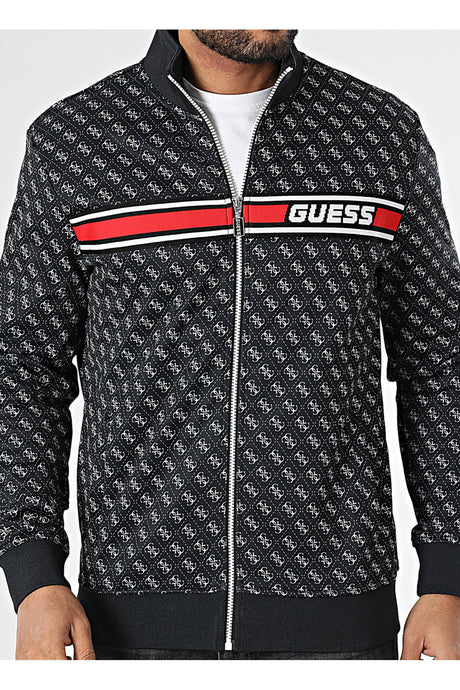 GUESS ERKEK KORBIN FULL ZIP TRAC Z2BQ06K7122 - Siyah/ Lacivert