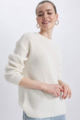 Defacto Kadın Pullover H6905Az - Ekru