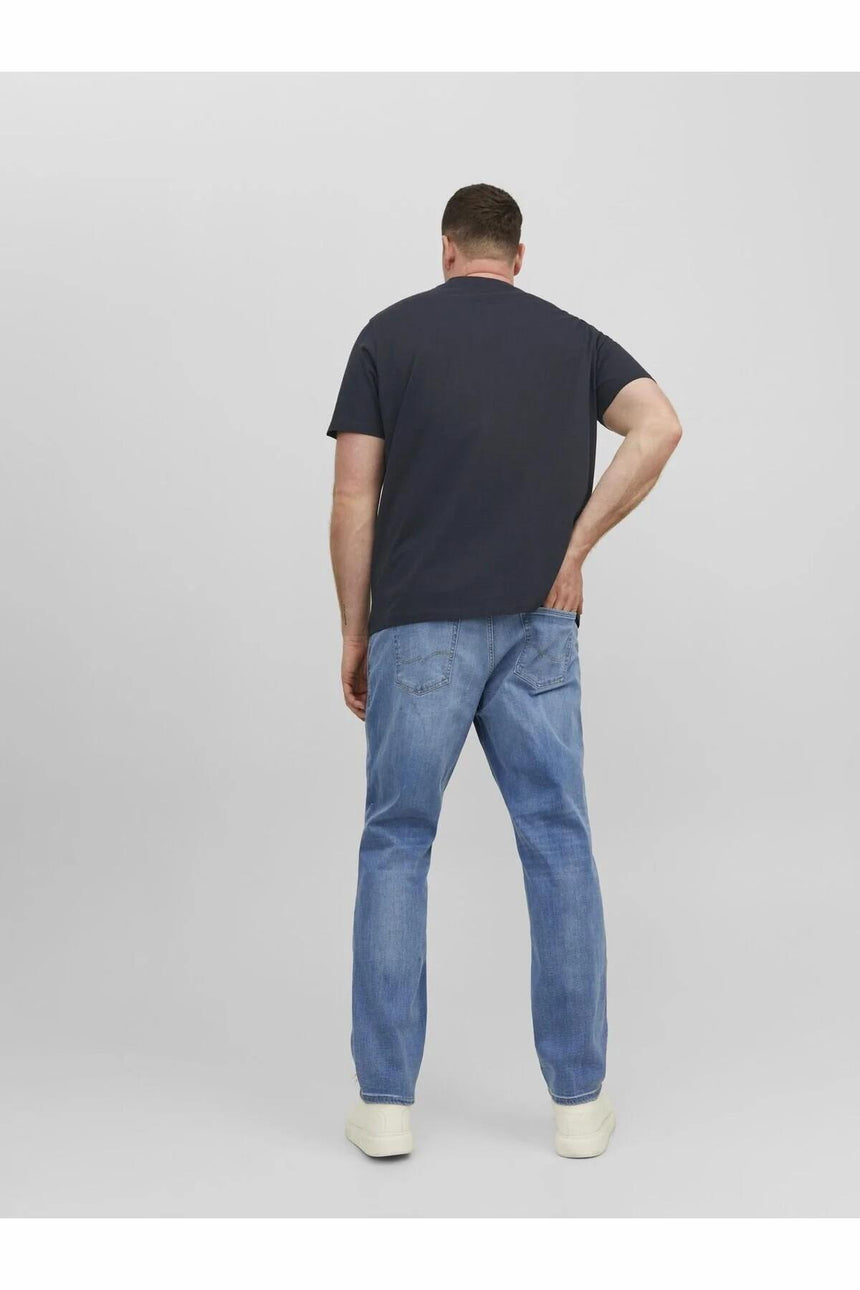 JACK&JONES JJESTAR JJ TEE SS NOOS PLS 12243625 - Koyu Lacivert