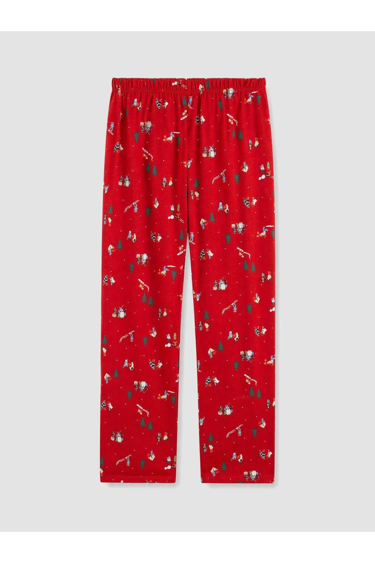 LC Waikiki Kadın Pijama Takımı W6Q416D8 - Kırmızı