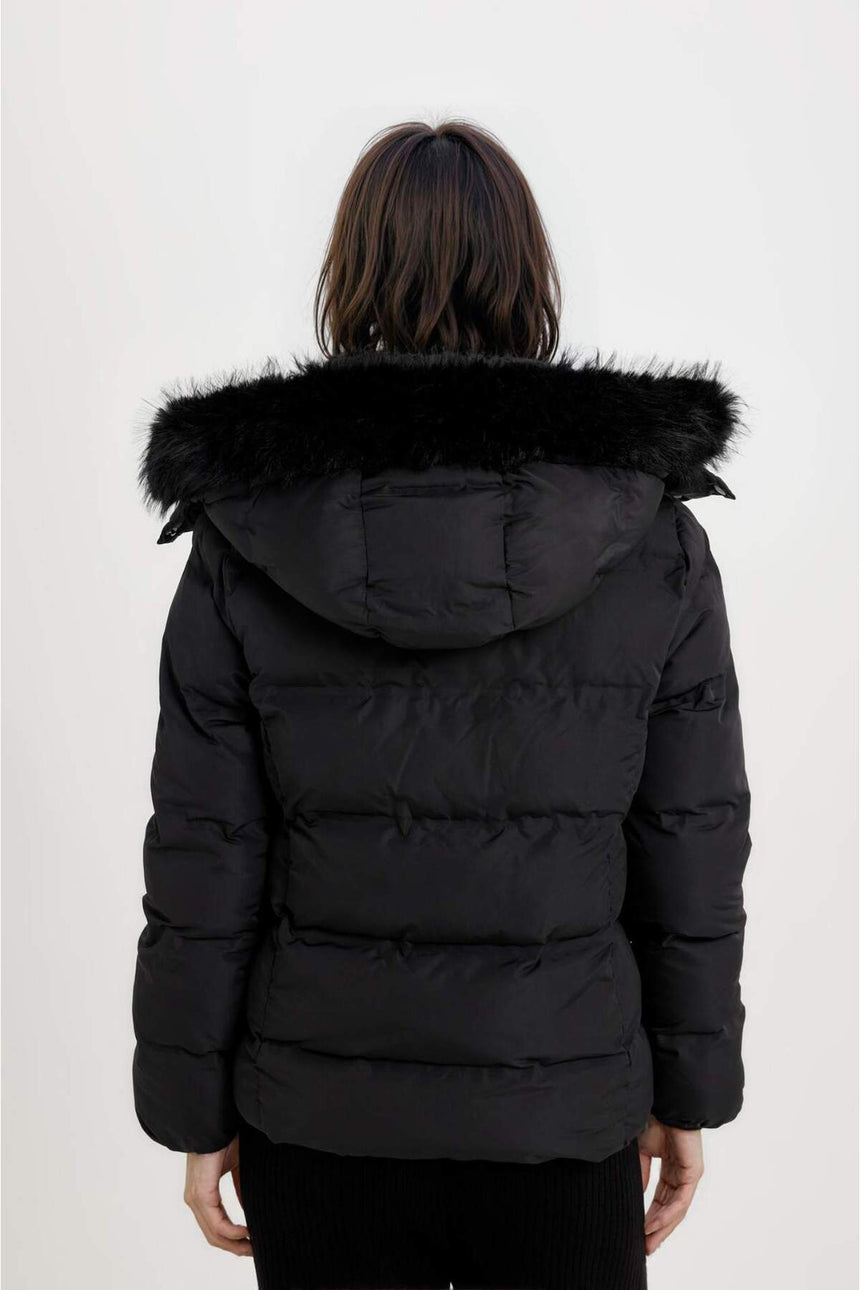 Defacto Kadın Mont C9523Ax - Siyah