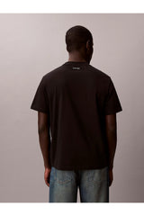 Calvin Klein Erkek SS 20S EASY COLLEGIATE BADGE TEE LV04RF294G - Siyah