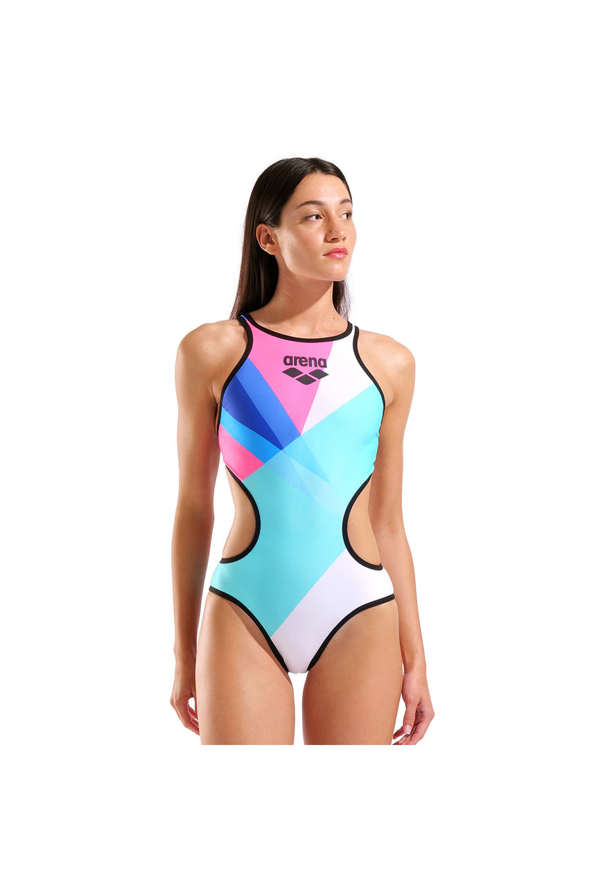 ARENA W ARENA ONE PLACEMENT SWIMSUIT TECH BACK 010671505 - Siyah