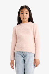 Defacto Çocuk Pullover Y2640A6 - Somon Rengi / Pembe / Turuncu
