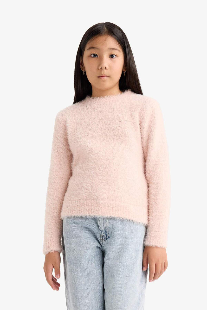 Defacto Çocuk Pullover Y2640A6 - Somon Rengi / Pembe / Turuncu