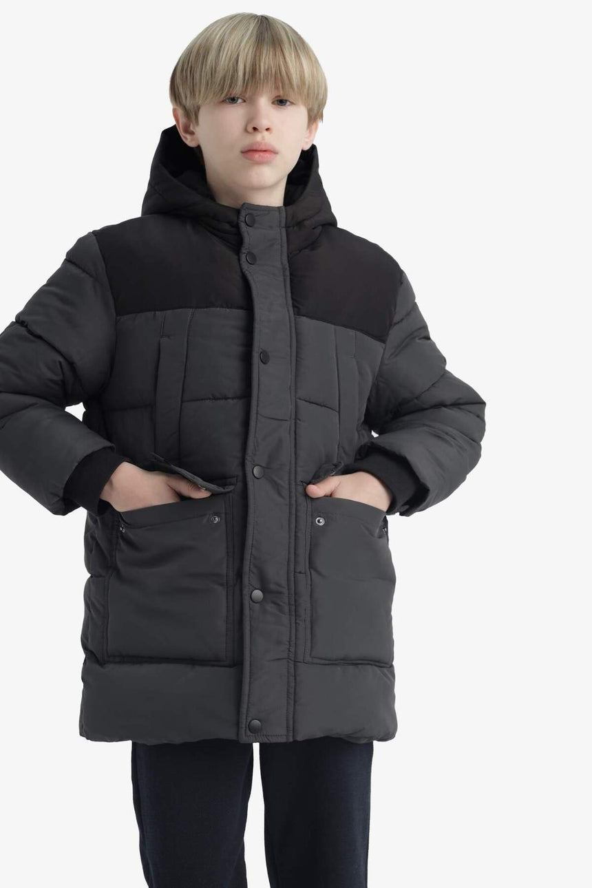 Defacto Çocuk Coat/Parka E9373A8 - Antrasit