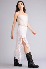 Defacto Kadın Knitted Skirt F9518AX - Kırık Beyaz