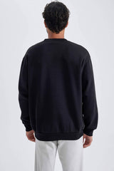 Defacto Erkek Sweat Shirt T5139AZ - Siyah