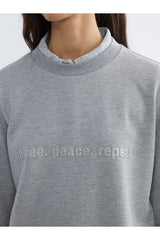 LC Waikiki Kadın Sweatshirt W5NJ82B8 - Gri