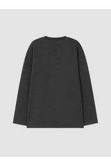 LC Waikiki Çocuk Uzun Kollu T-Shirt W62058D1 - Antrasit