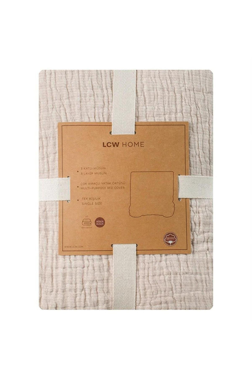 LCW HOME S60039W8 YTÖ,MUSLINDUZ-TK-YTO - Gri/ Kahverengi