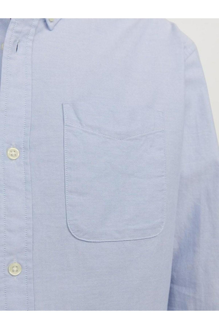 JACK&JONES JJEOXFORD SHIRT LS NOOS 12182486 - Açık Kahverengi