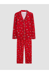 LC Waikiki Kadın Pijama Takımı W6Q416D8 - Kırmızı