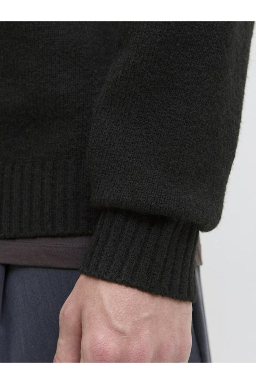 JACK&JONES JJESOHO OLLIE KNIT CREW NECK SN 12278924 - Siyah