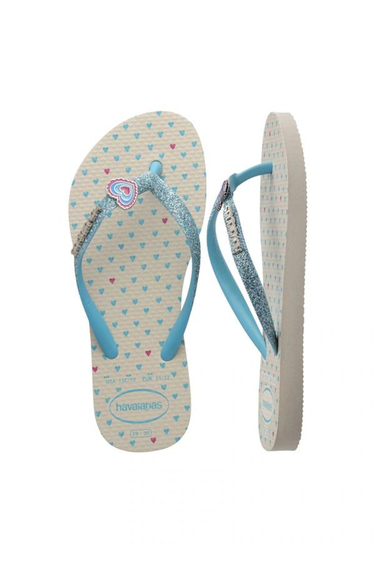 Havaianas Kids Slim Glitter II 4146976 Çocuk Terlik - Bej