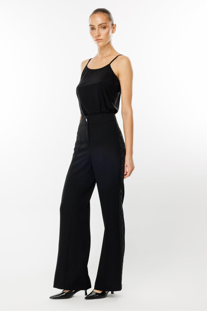 Moda İlgi ILG241PNT04569 Kadın Pantolon - Siyah