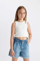 Defacto Çocuk Short B8113A8 - Açık Mavi