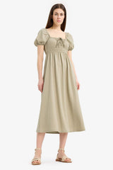 Defacto Kadın Short Sleeve Knitted Dress E7609Ax - Açık Haki Yeşili