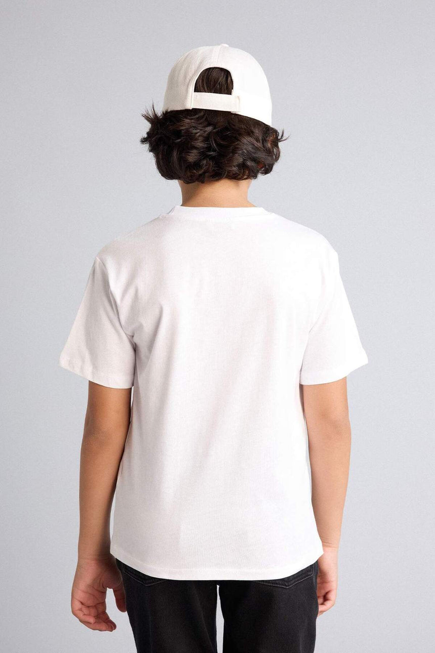 Defacto Çocuk Short Sleeve T-Shirt B6938A8 - Beyaz