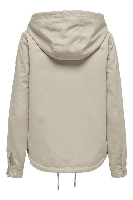 Only 15218613 ONLSKYLAR HOOD SPRING JACKET - Beyaz