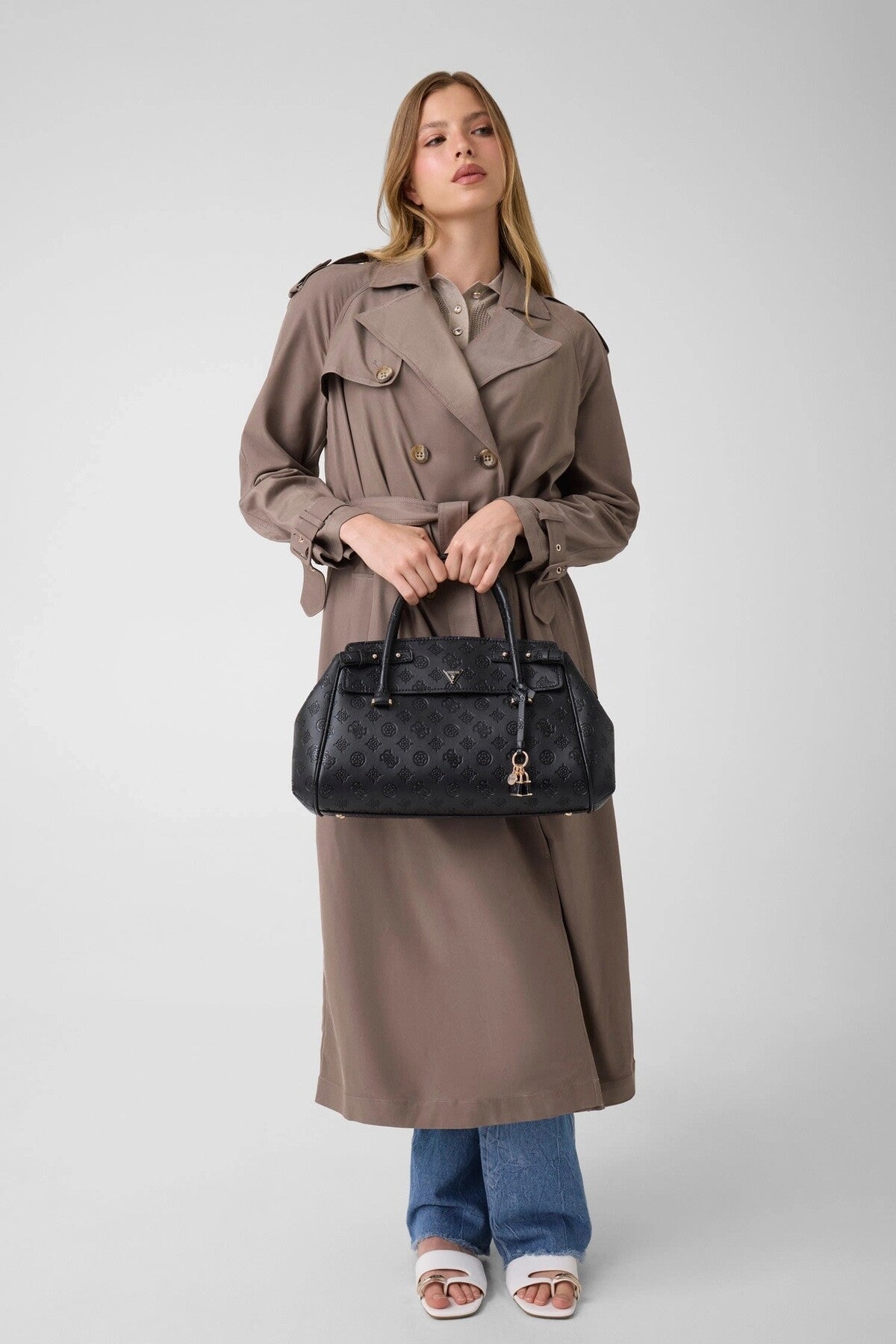 GUESS KADIN DIANA 3 COMP SATCHEL HWPD9727060 - Siyah