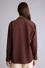 Defacto Kadın Long Sleeve Shirt E4350AX - Kahverengi