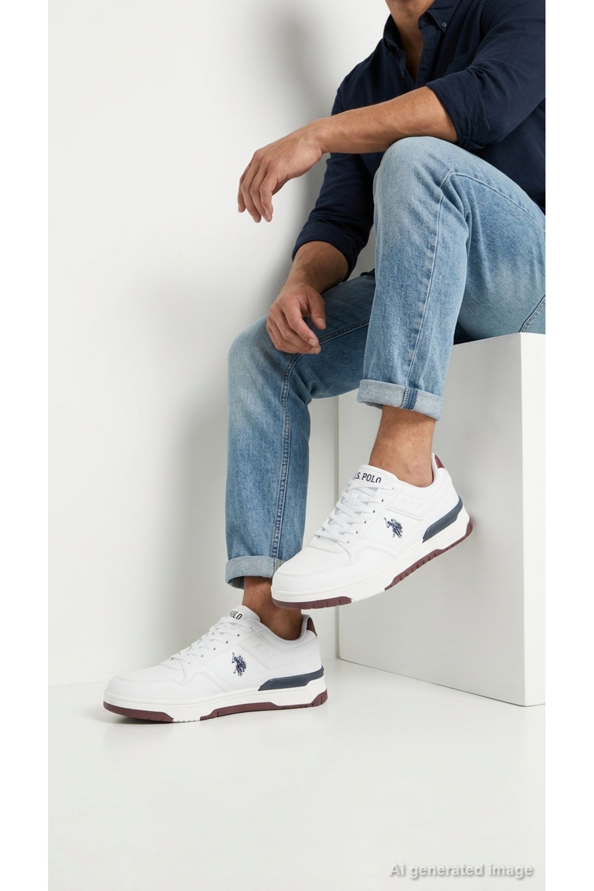 U.S. Polo Assn. Jades Erkek Sneaker - Beyaz