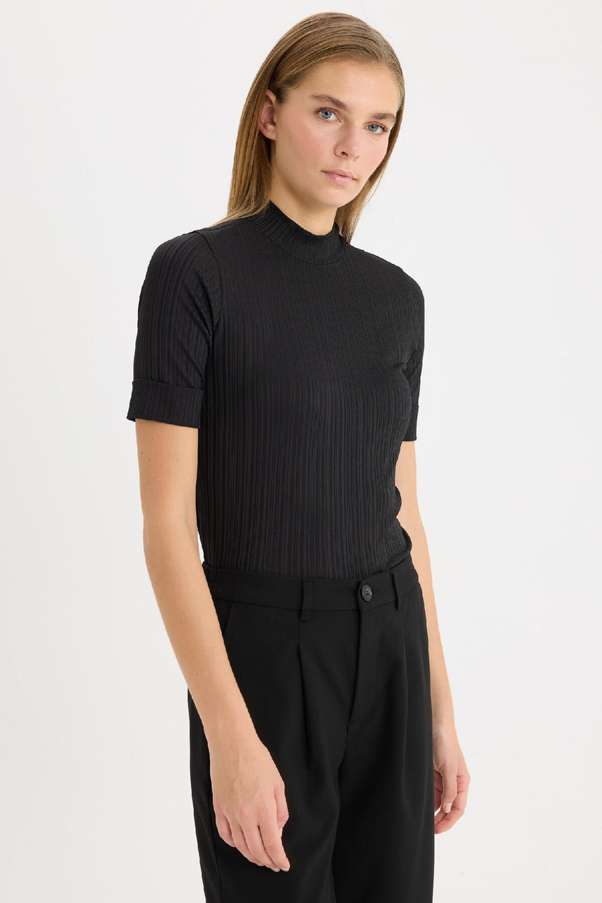 Defacto Kadın Short Sleeve T-Shirt B1177Ax - Siyah