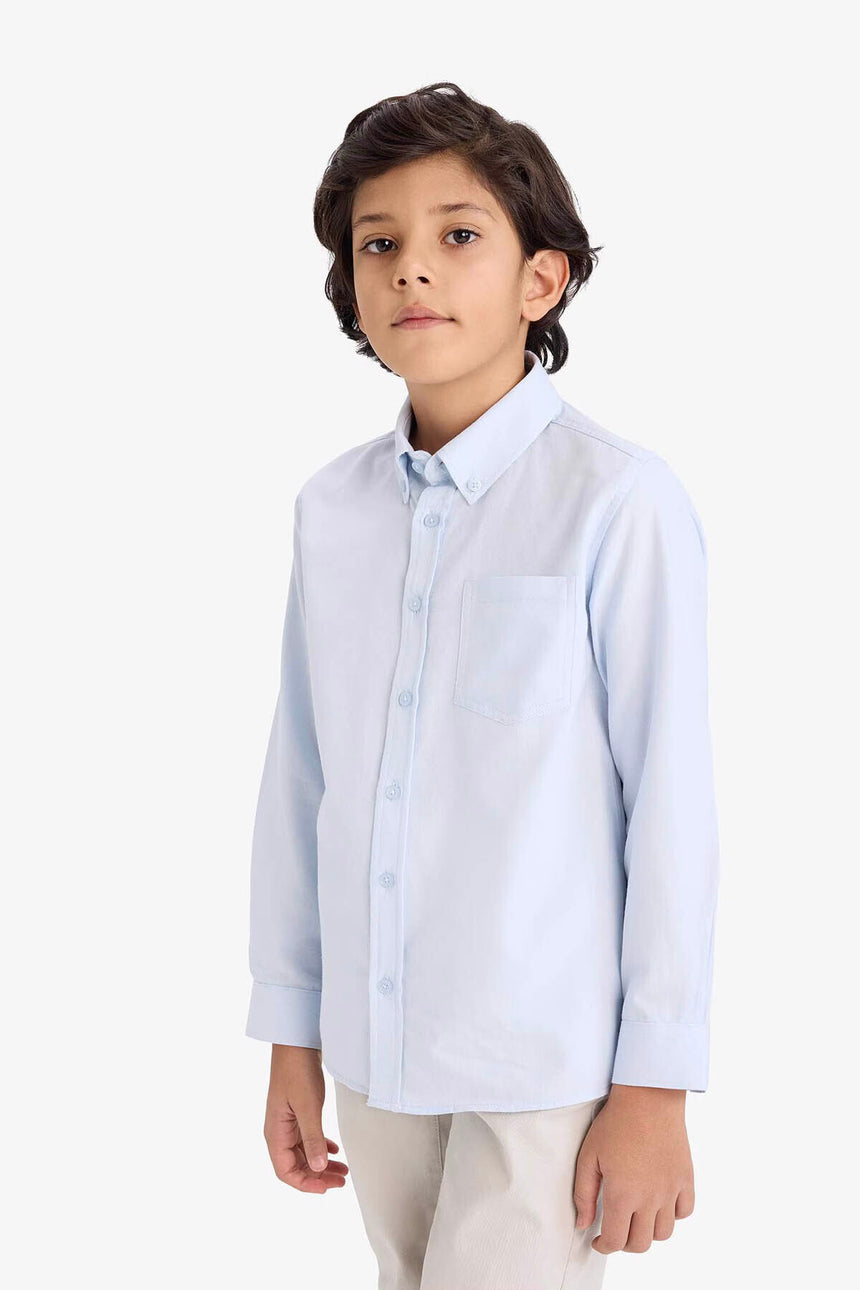 Defacto Çocuk Woven Top W3215A6 - Açık Mavi