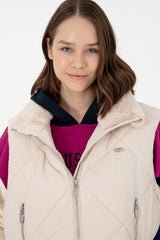 US POLO ASSN BAYAN DOKUMA YELEK 1939820 - Krem