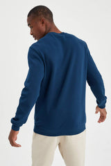 Defacto Erkek Sweat Shirt T3777Az - Koyu Lacivert
