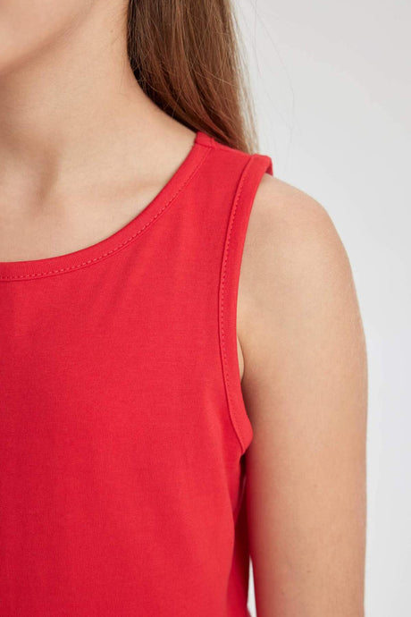 Defacto Çocuk Knitted Dress B4336A8 - Kırmızı