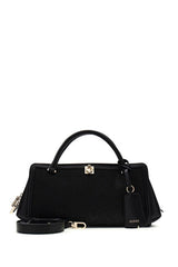 GUESS KADIN AUDREY LOGO SML GFRND SATCHEL HWJG9755060 - Siyah