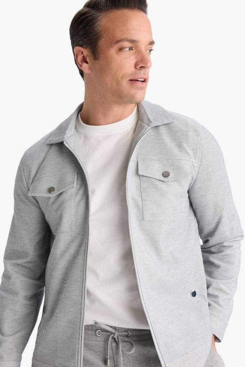 DeFacto D7533AX Erkek Mont - Gri
