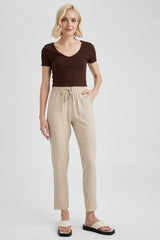 Defacto Kadın Trousers L3164Az - Kahverengi / Kum Beji