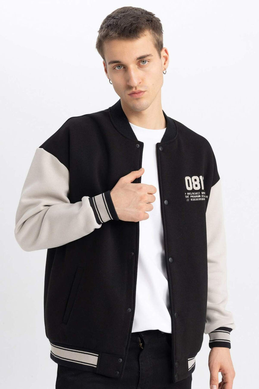 DeFacto Erkek Oversize Hırka A5018AX - Siyah