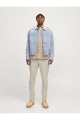JACK&JONES JPSTACE CORDUROY CHINO SN 12260910 - Bej/ Açık Gri