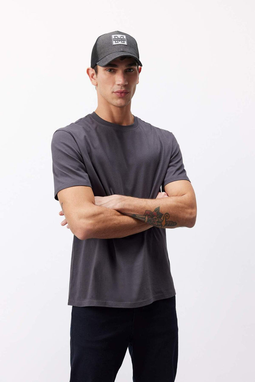 Defacto Erkek T-Shirt V7699Az - Antrasit