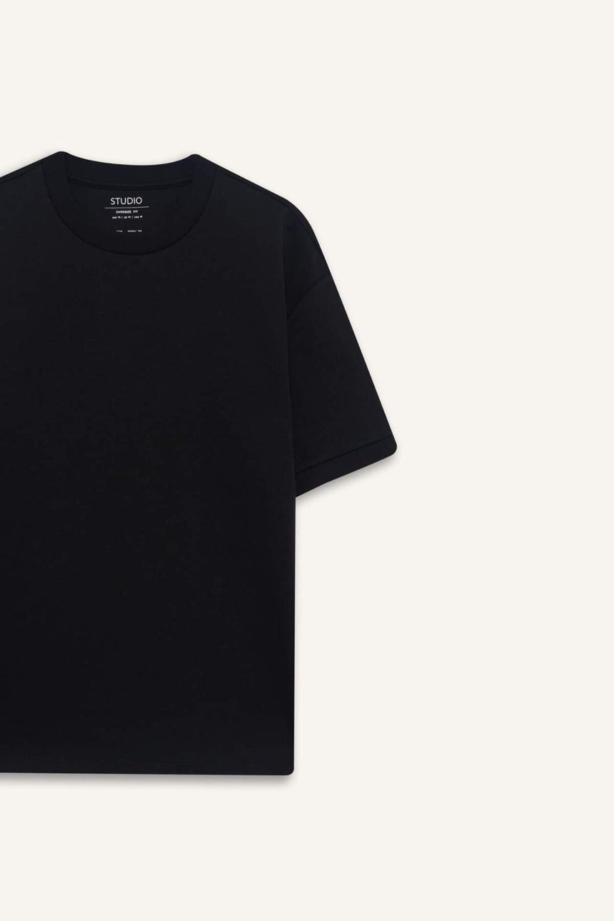 DeFacto B6494AX Erkek T-Shirt - Siyah
