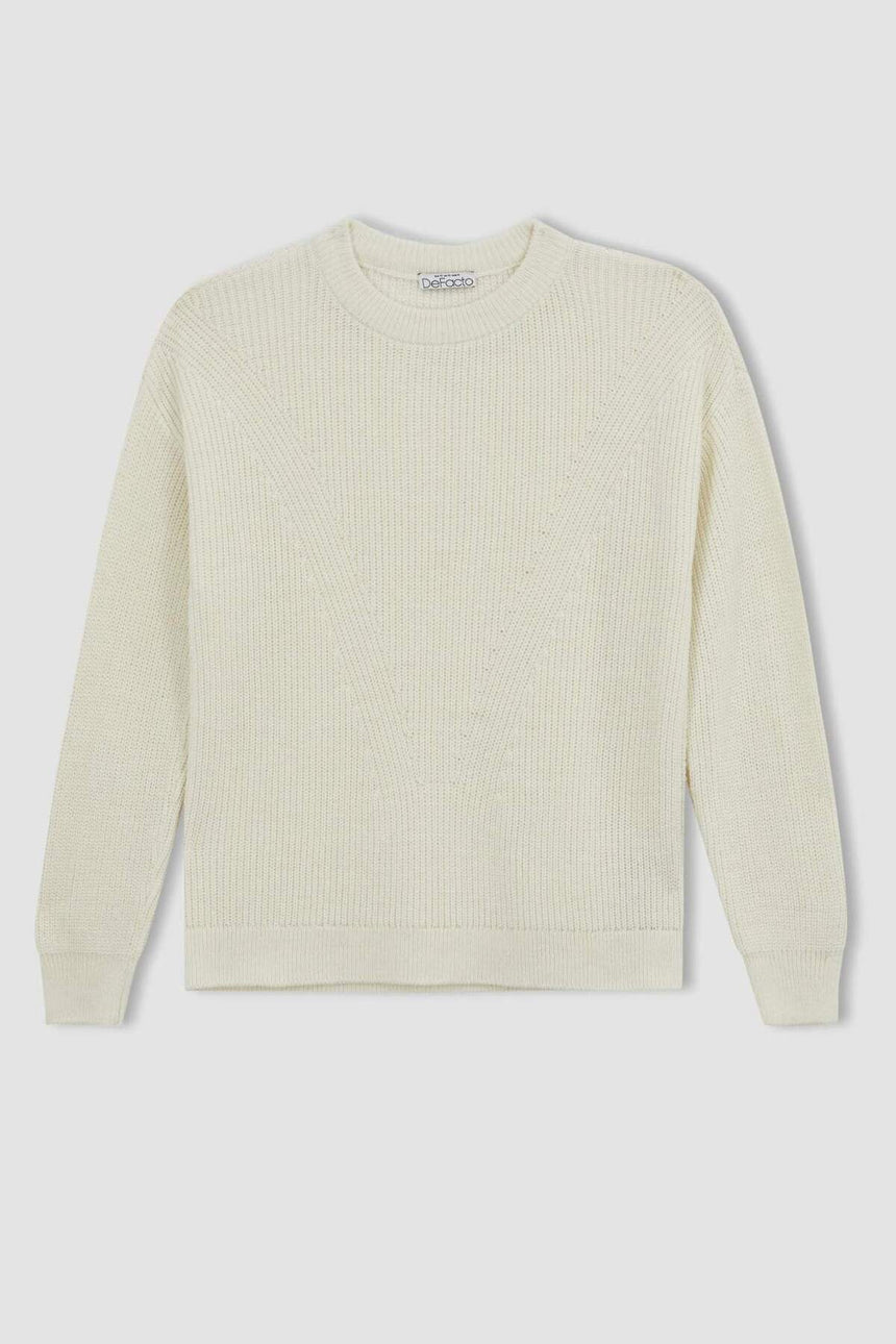 Defacto Kadın Pullover H6905Az - Ekru
