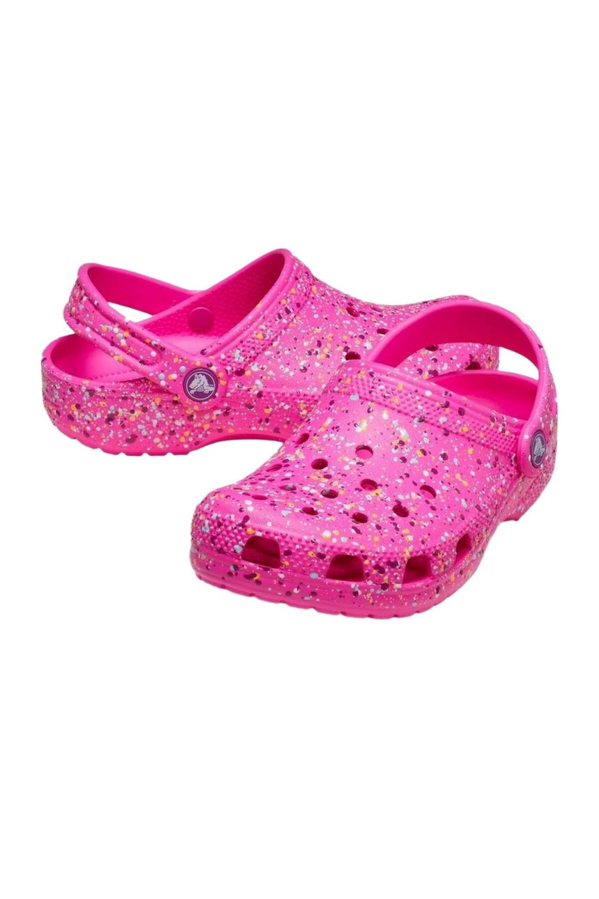 Crocs Kids Paint Splatter Clog 210349 Kadın Terlik - Pembe
