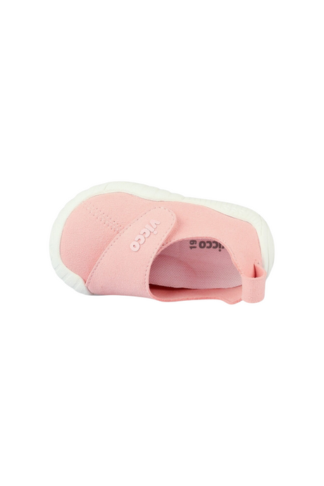 Sporline Vicco pudra pembe renkli, PU malzemeden üretilmiş, cırt cırtlı çocuk sneaker ayakkabı