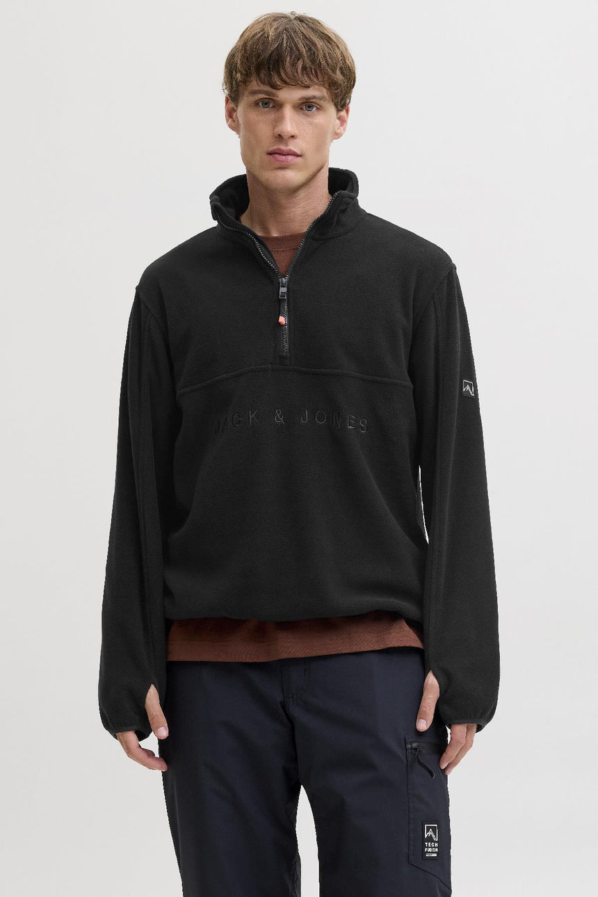 Jack & Jones 12284828 Erkek Polar - Siyah