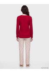 LC Waikiki Kadın Hamile Pijama Takımı W68964D8 - Açık Bej/Krem/Kum Rengi
