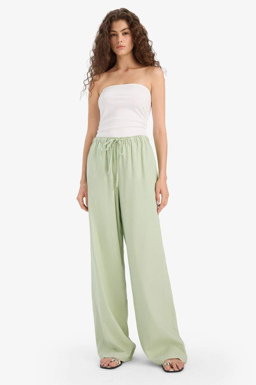 Defacto Kadın Trousers E1981AX - Yeşil