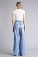 Defacto Kadın Trousers G3542AX - Açık Çivit Mavisi