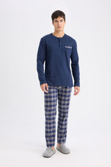 Defacto Erkek Woven Set D0040Ax - Koyu Lacivert